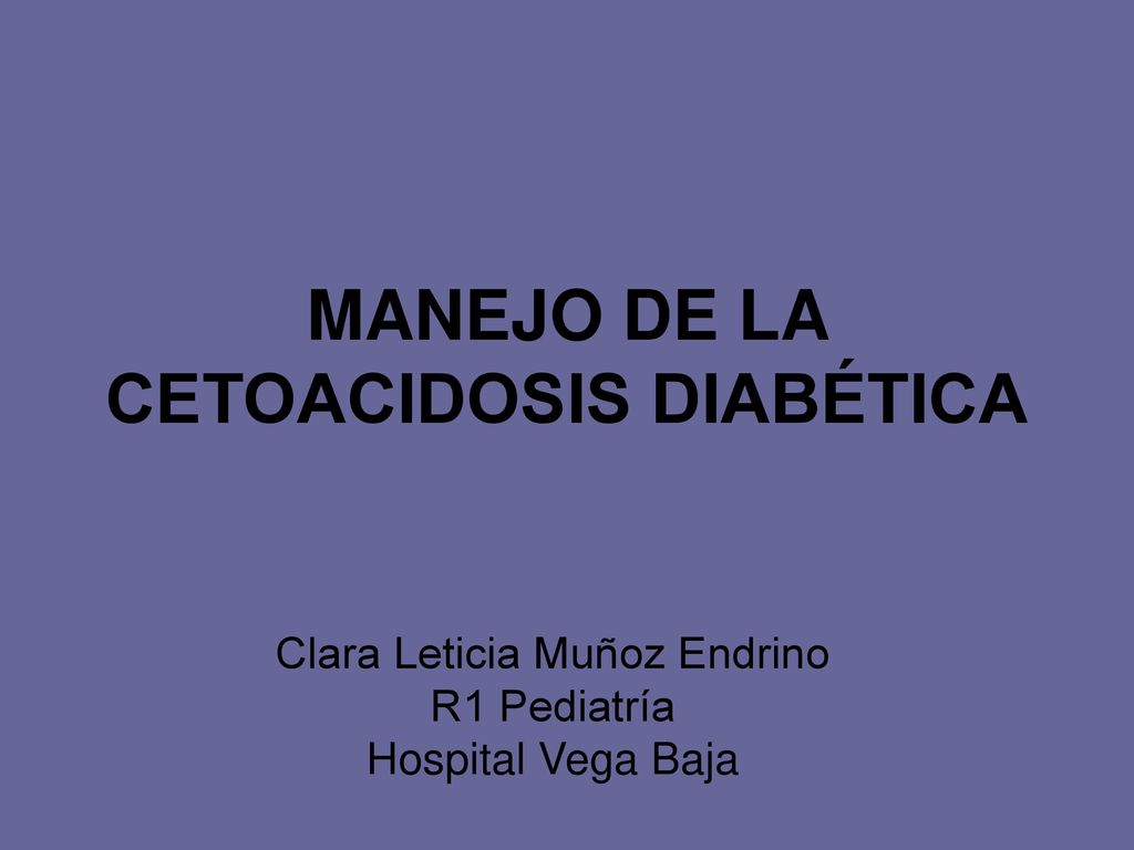 cetoacidosis diabetes ppt descargar